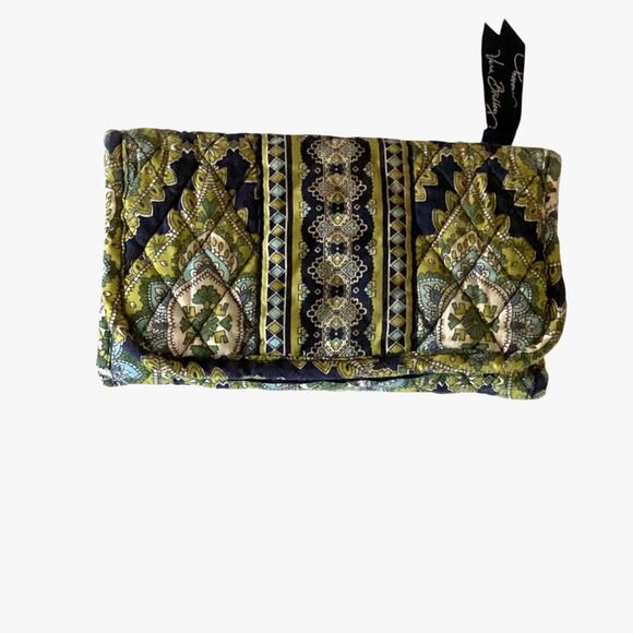 Vera Bradley Folding Wallet Zipper Pocket Paisley - Picture 4 of 7
